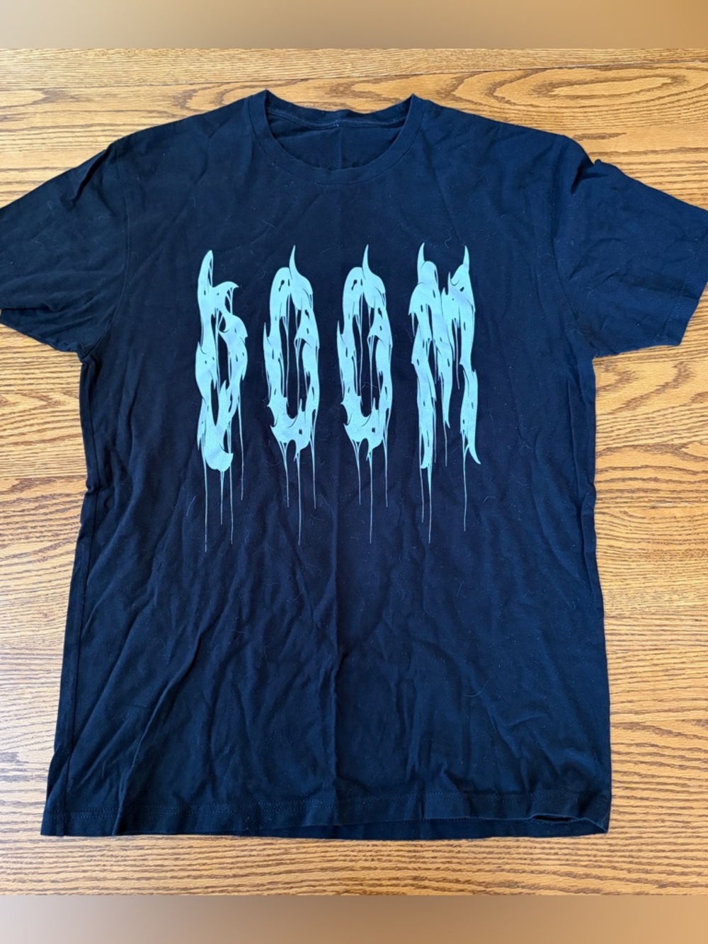 Impending Doom band tee Black Graphic Tee with white Print - Men's Shirt